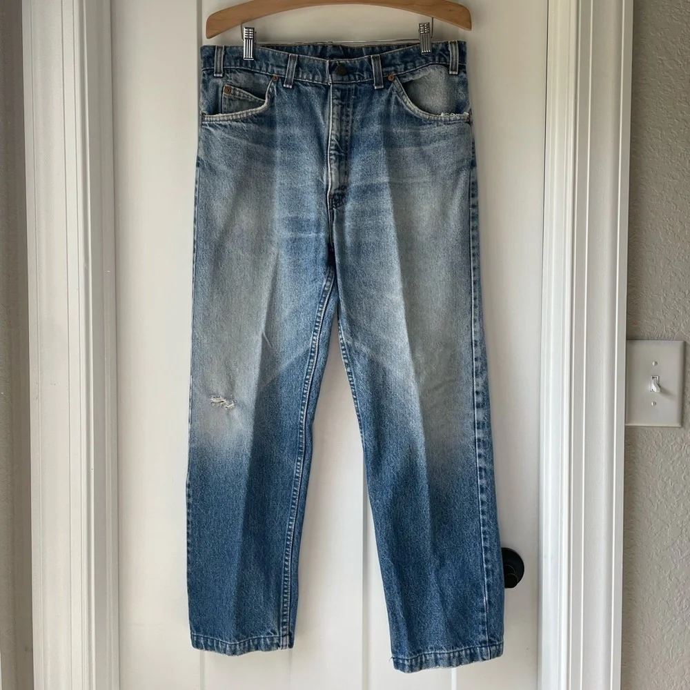 70s Vintage Levi’s 505 Orange‎ Tab Jeans W35 L30